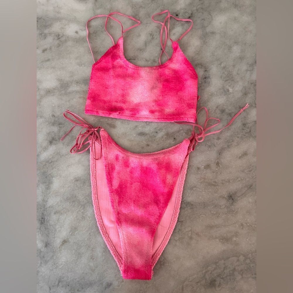ASOS Pink Tie-Dye Swim Set